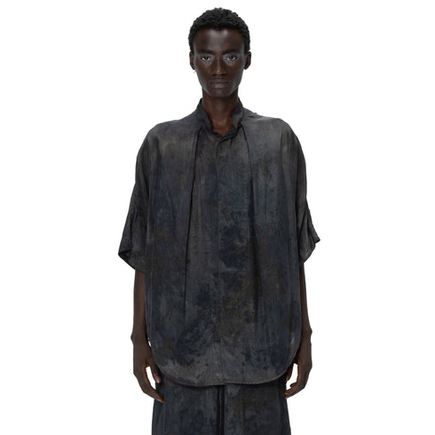 JULIUS 907SHM1-S Oxide / Glide Tucked Shirt - Surface Decay
